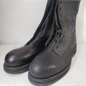 Size 8 Biltrite Vintage Black Leather combat boots